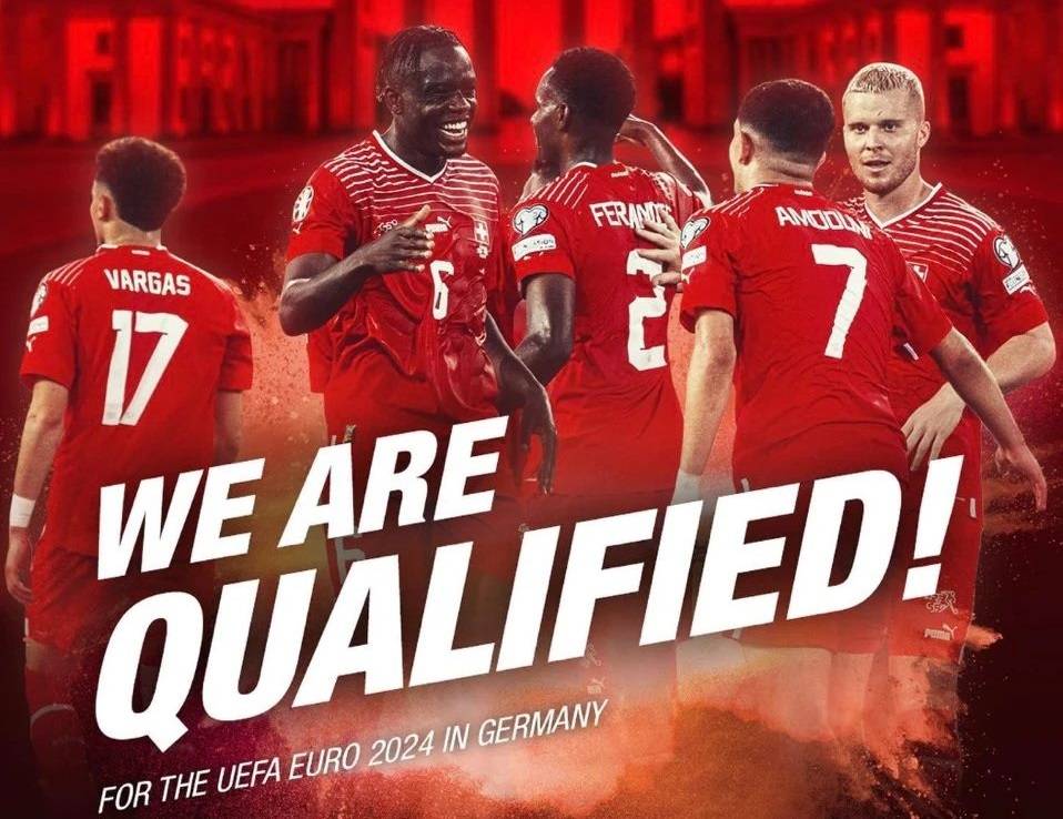 瑞士队大胜保加利亚，锁定欧洲杯资格